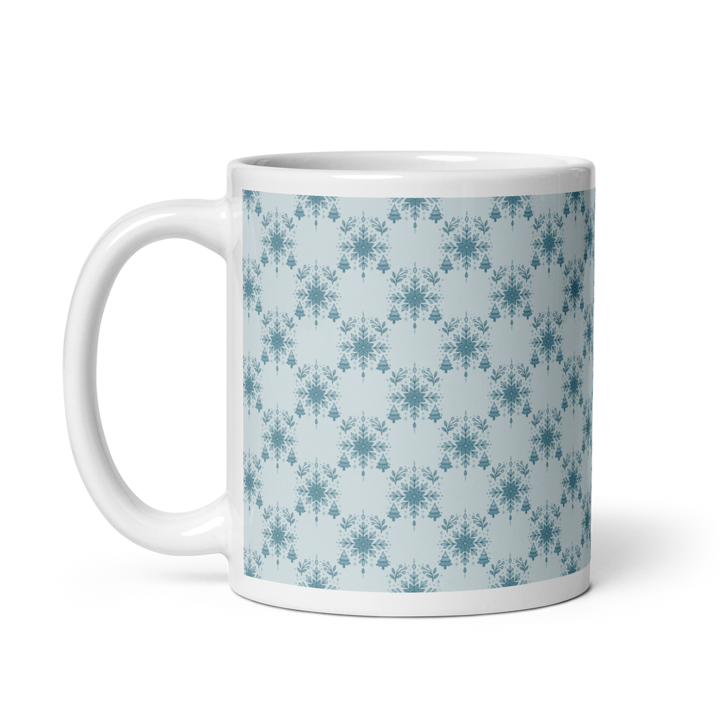 Blue glossy mug