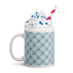 Blue glossy mug