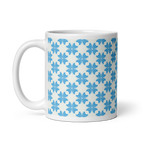 Blue Flower Glossy Mug
