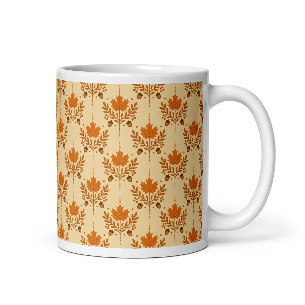Orange Autumn glossy mug