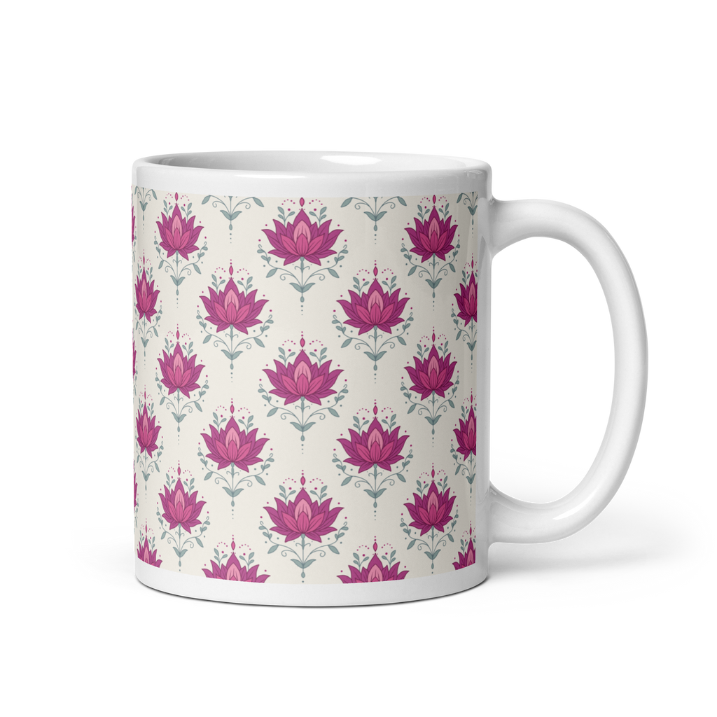Lotus Glossy Mug