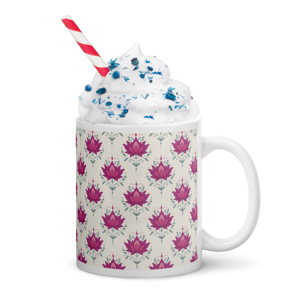 Lotus Glossy Mug
