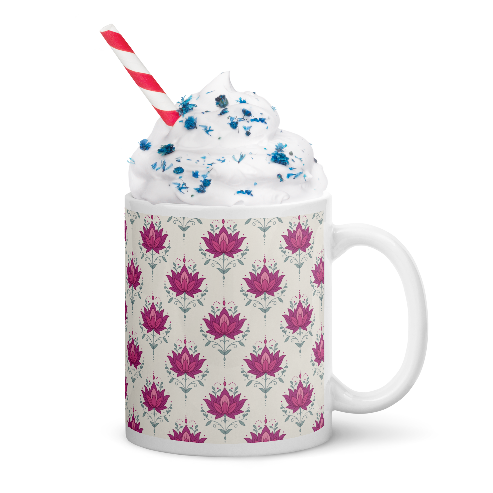 Lotus Glossy Mug