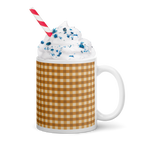 Gingham Glossy Mug