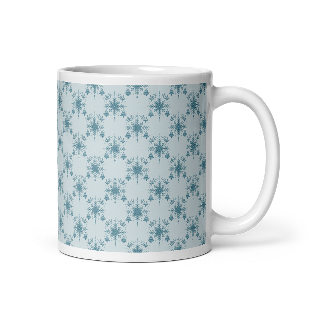Blue glossy mug
