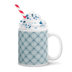 Blue glossy mug