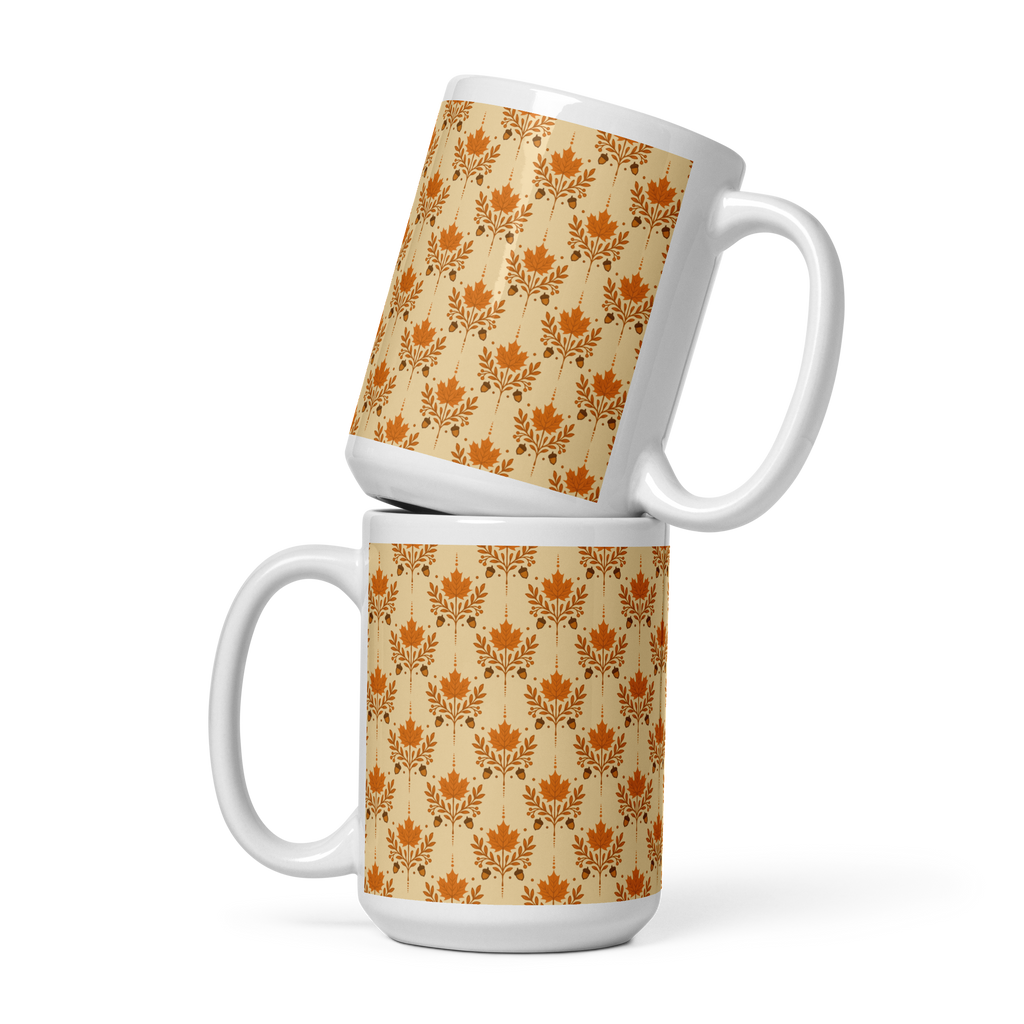 Orange Autumn glossy mug
