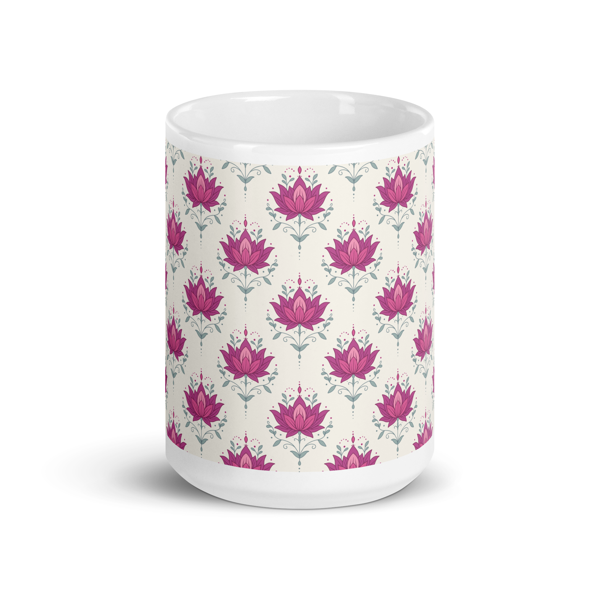 Lotus Glossy Mug