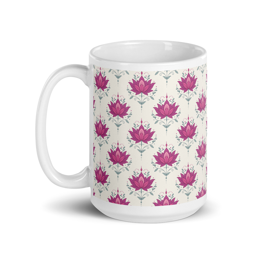 Lotus Glossy Mug