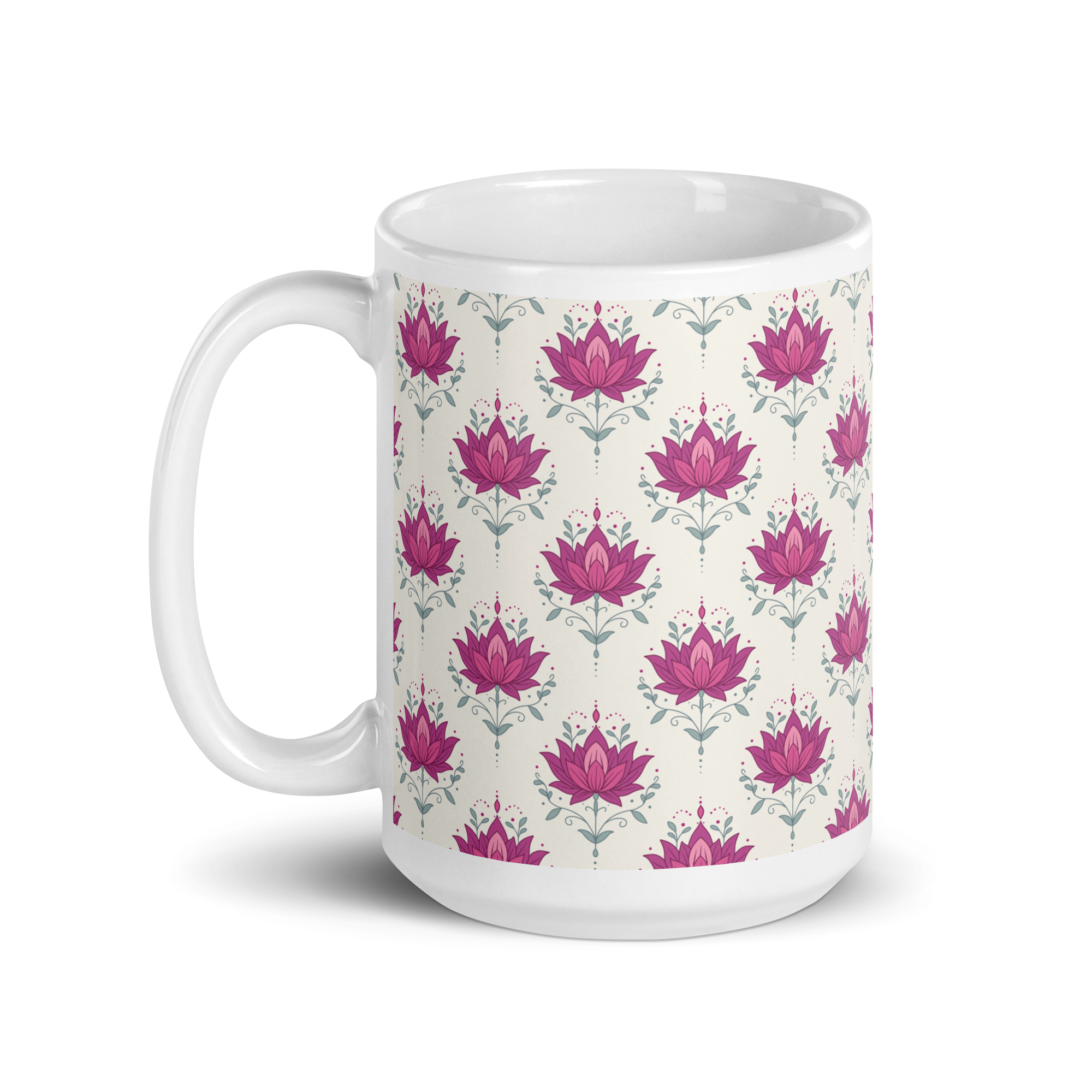 Lotus Glossy Mug