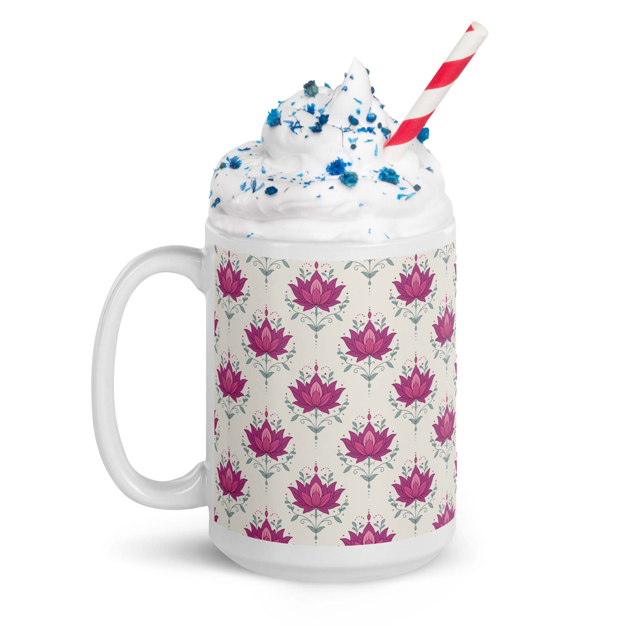 Lotus Glossy Mug