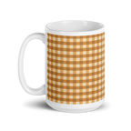 Gingham Glossy Mug
