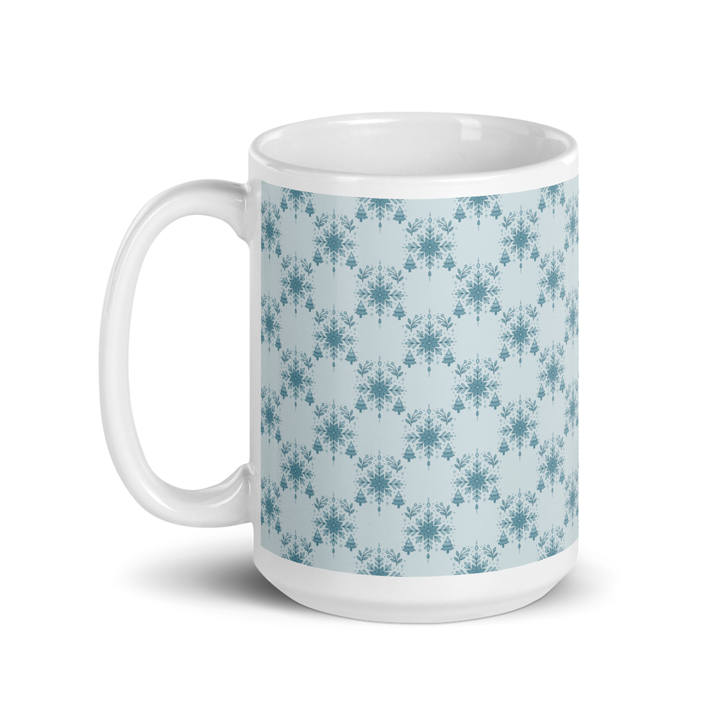 Blue glossy mug
