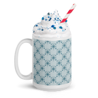Blue glossy mug