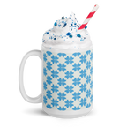 Blue Flower Glossy Mug