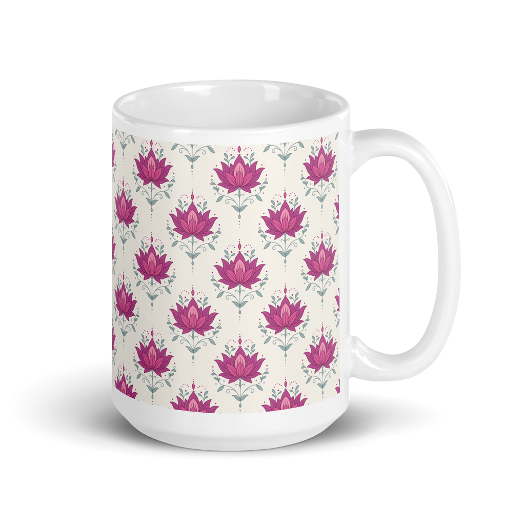 Lotus Glossy Mug