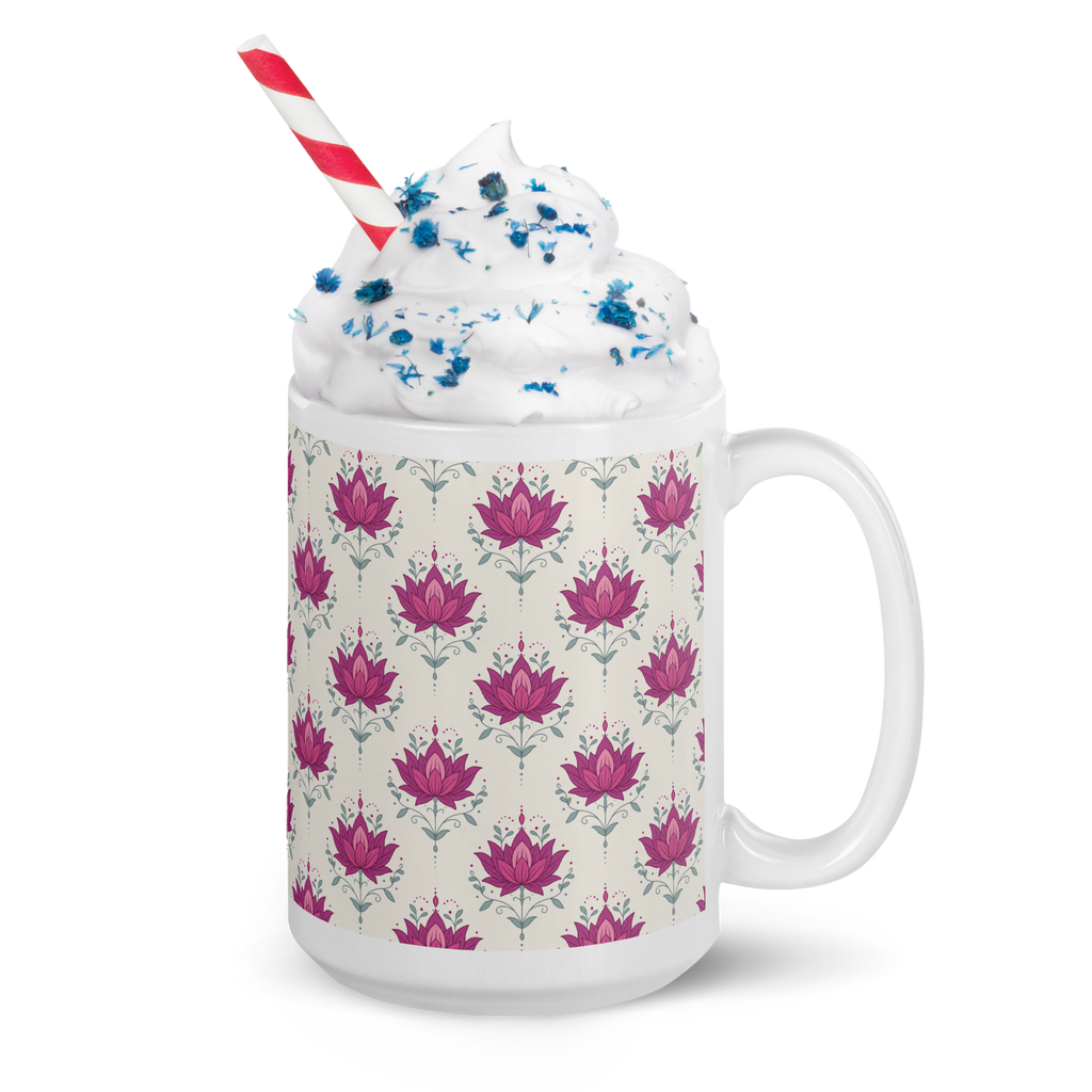 Lotus Glossy Mug