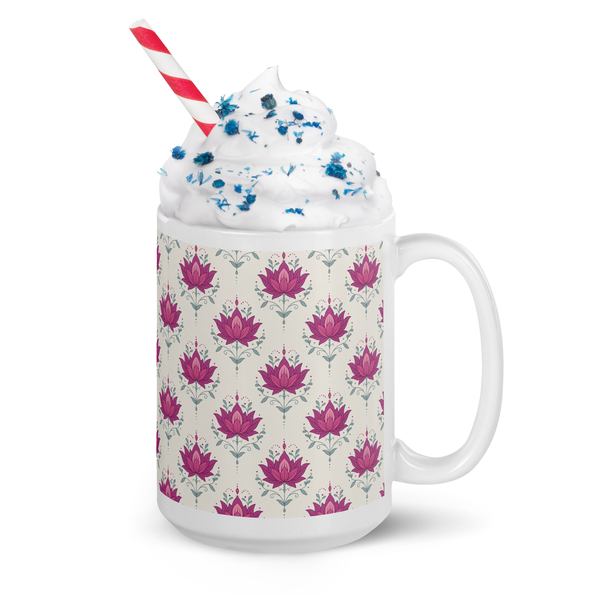 Lotus Glossy Mug