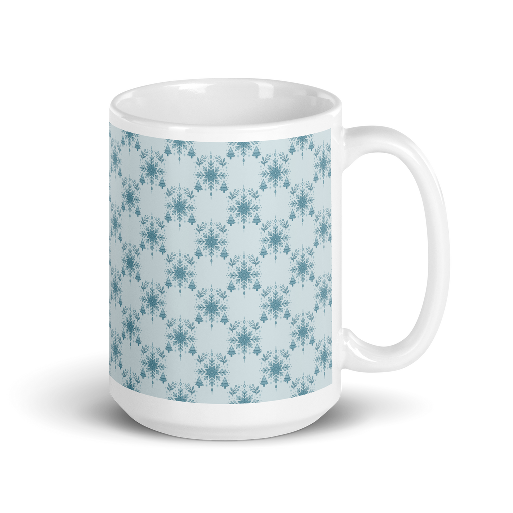 Blue glossy mug