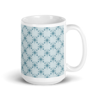 Blue glossy mug