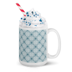 Blue glossy mug