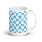 Blue Flower Glossy Mug