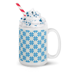 Blue Flower Glossy Mug