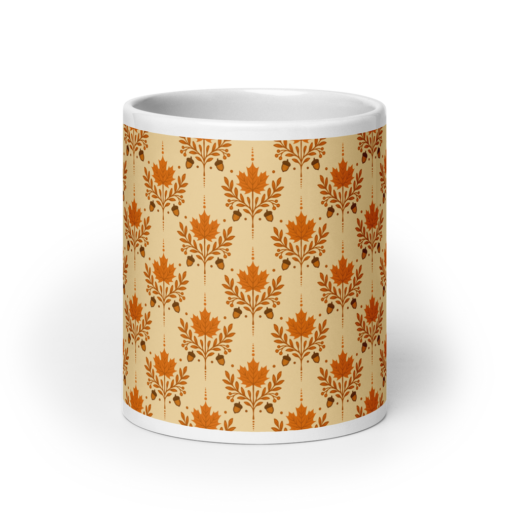 Orange Autumn glossy mug