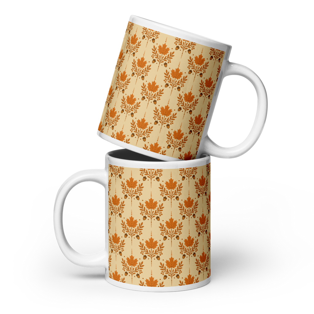 Orange Autumn glossy mug