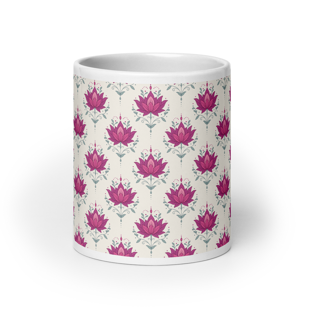 Lotus Glossy Mug