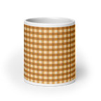 Gingham Glossy Mug