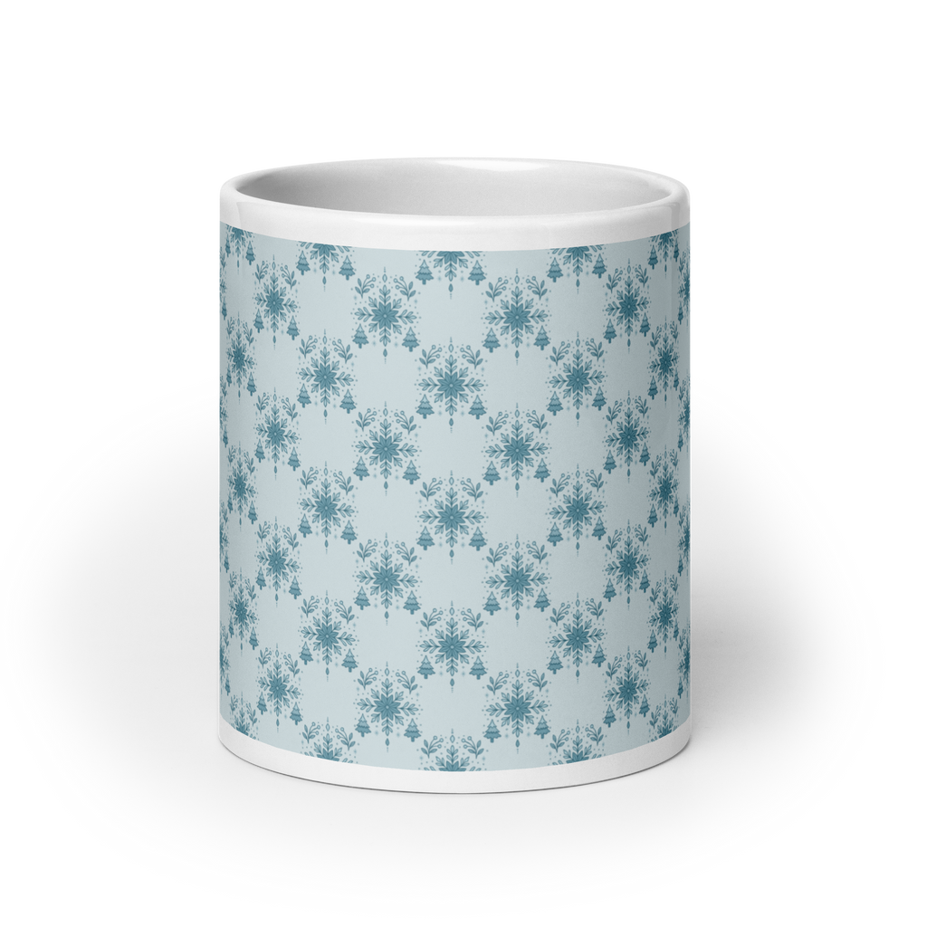Blue glossy mug