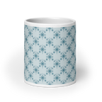 Blue glossy mug