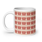 Folk Heart Glossy Mug