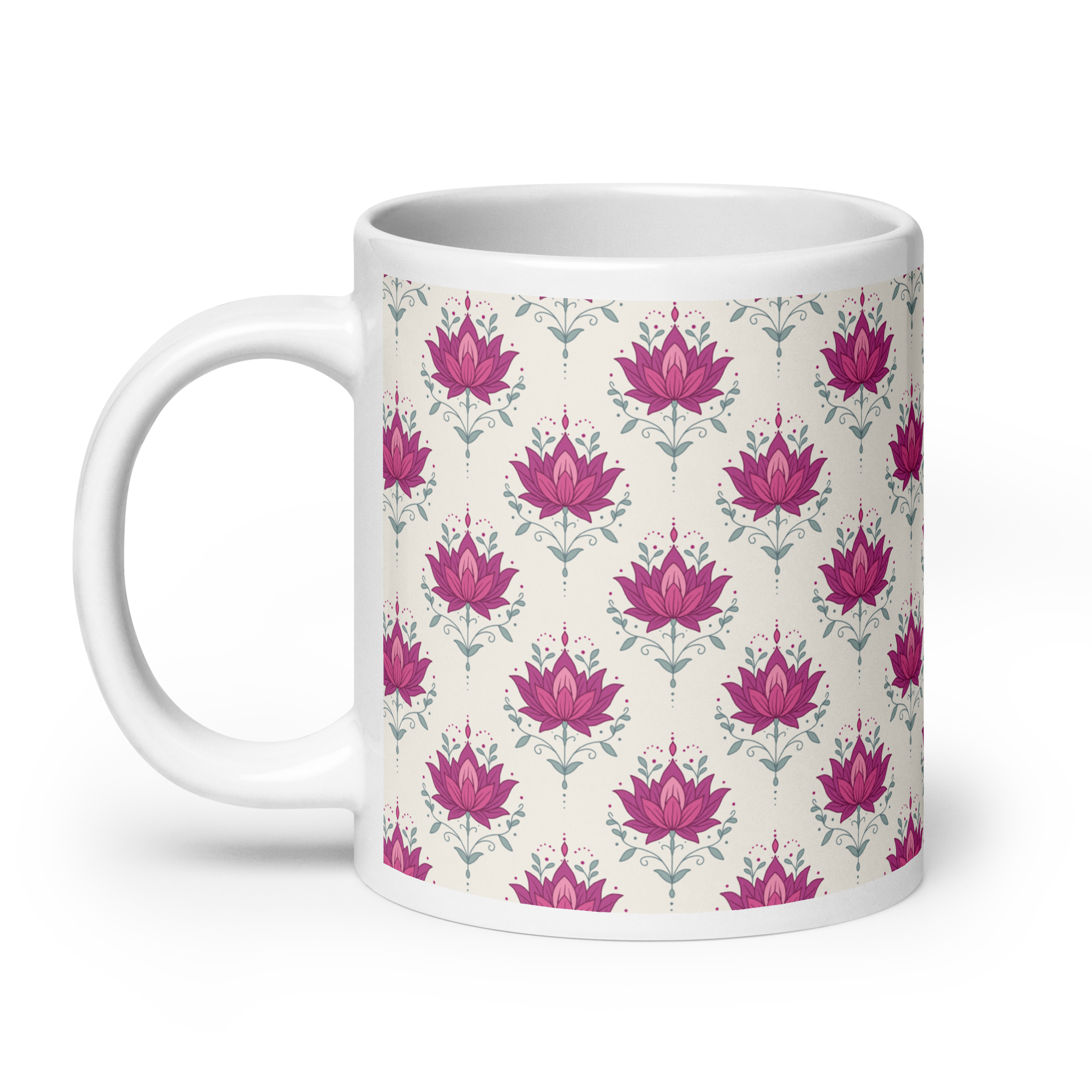Lotus Glossy Mug