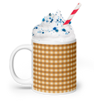 Gingham Glossy Mug
