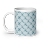Blue glossy mug