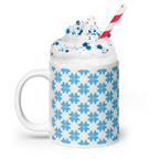 Blue Flower Glossy Mug