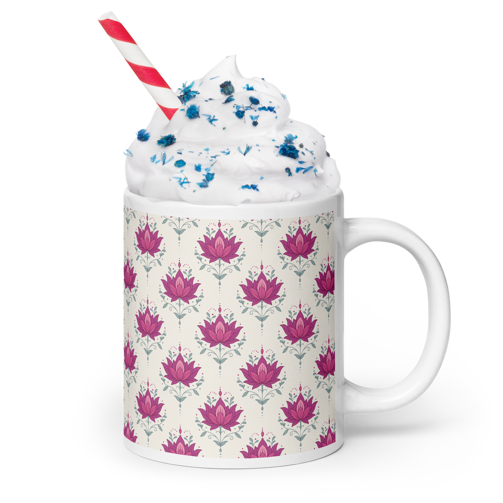 Lotus Glossy Mug