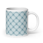 Blue glossy mug