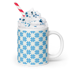 Blue Flower Glossy Mug
